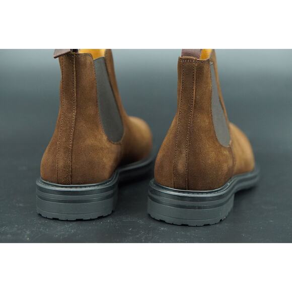 Magnanni Bonn Chelsea Mid Brown Men's Ankle Boot Size 12 New $399 - Picture 4 of 12